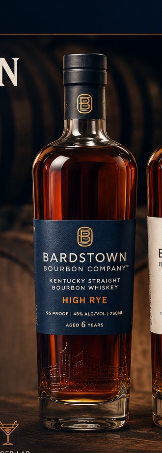 Bardstown Bourbon Company High Rye bottle, one of three in the Issue No. 003 lineup