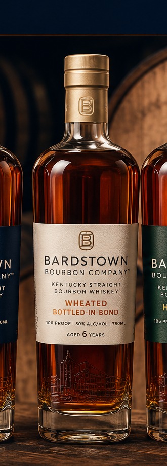 Bardstown Bourbon Company Wheated Bottled-in-Bond bottle, one of three in the Issue No. 003 lineup